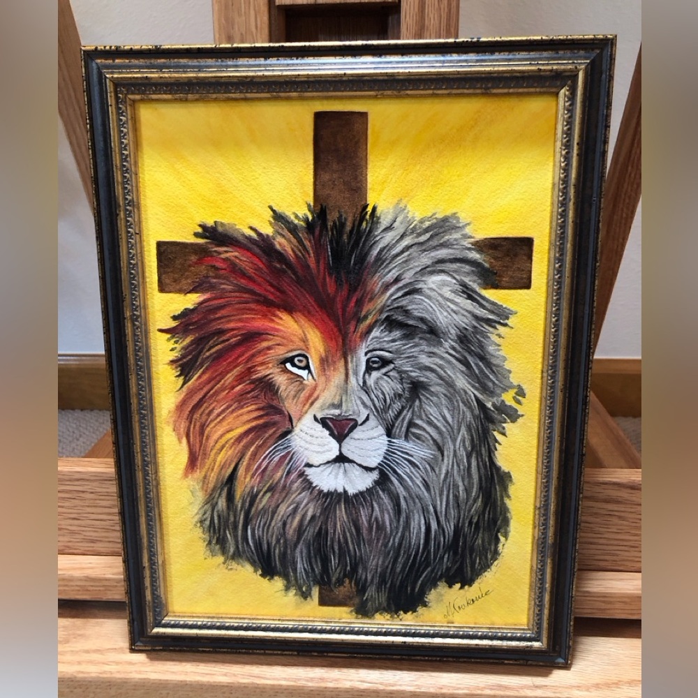 Lion of Judah Original Watercolor Painting